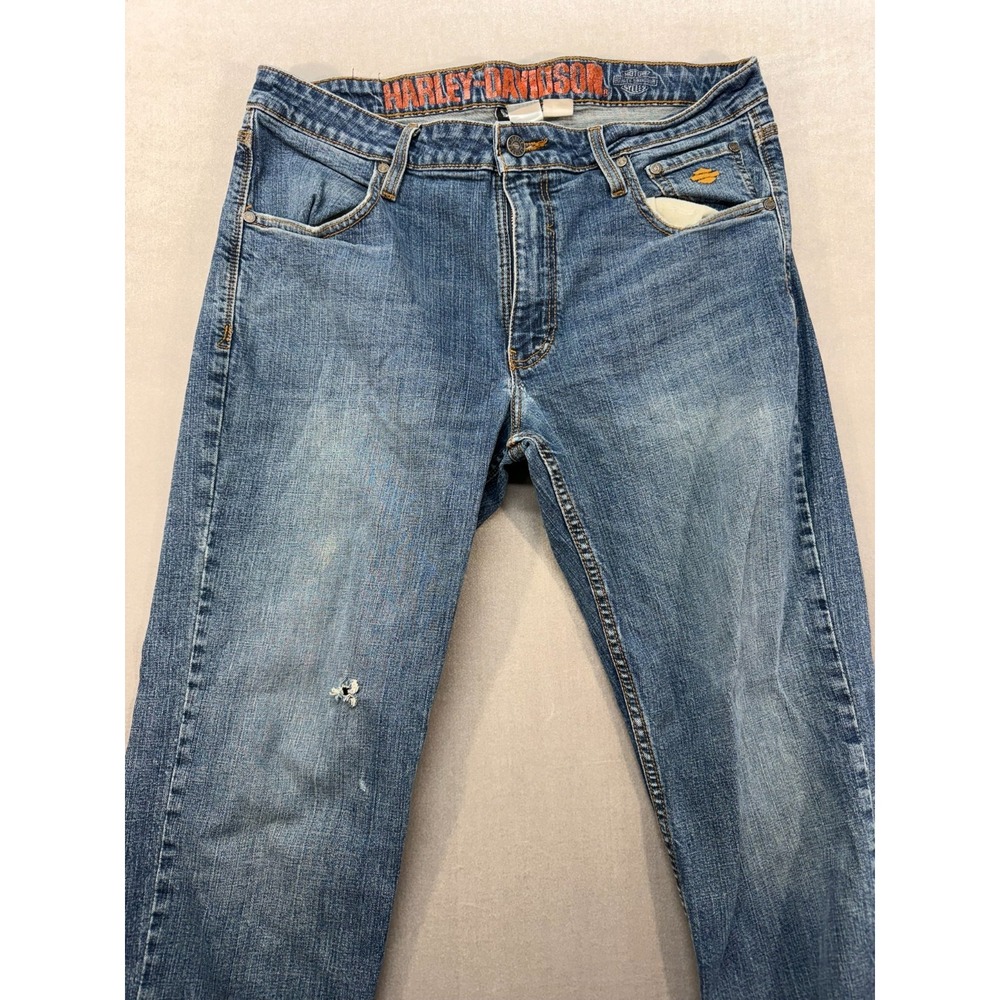 Harley Davidson Men Genuine Denim Jeans 34X32 A6319 E4636 O5 99054-18VM